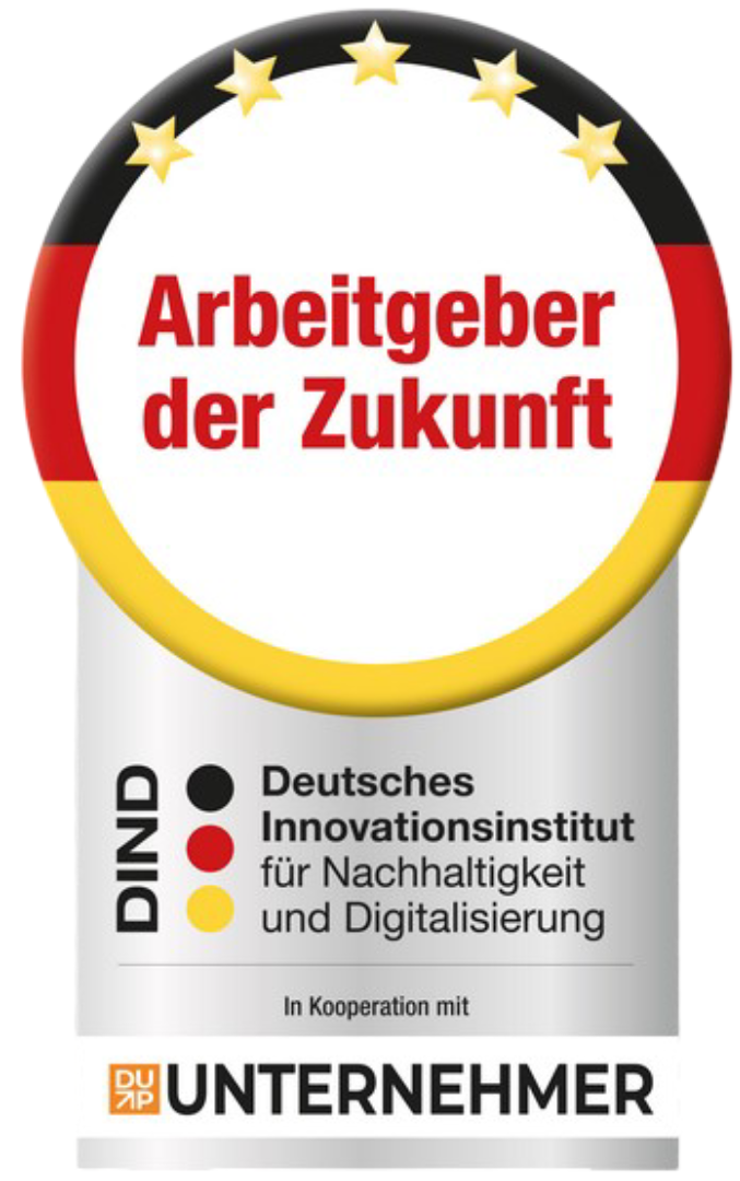 Zertifikat Arbeitgeber der Zukunft - Deutsches Innovationsinstitut für Nachhaltigkeit und Digitalisierung