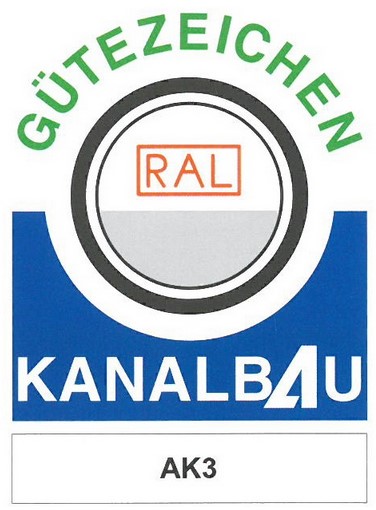RAL Gütezeichen Kanalbau AK3