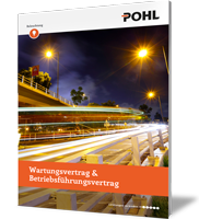 Cover POHL Wartungs- & Betriebsführungsvertrag Straßenbeleuchtung.